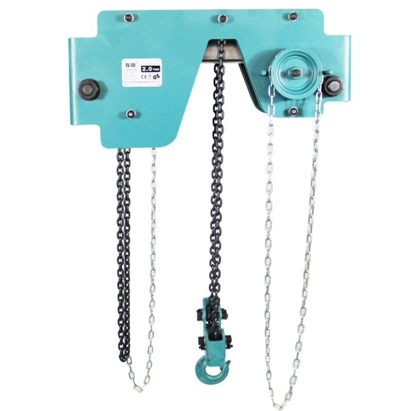 Heavy Equipment Crane - رافعة يدوية بسلسلة مزدوجة منخفضة الارتفاع،