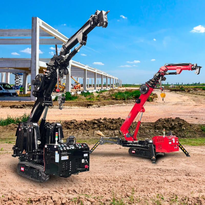 Heavy Equipment Crane - رافعة عنكبوتية صغيرة مدمجة تعمل بالتحكم