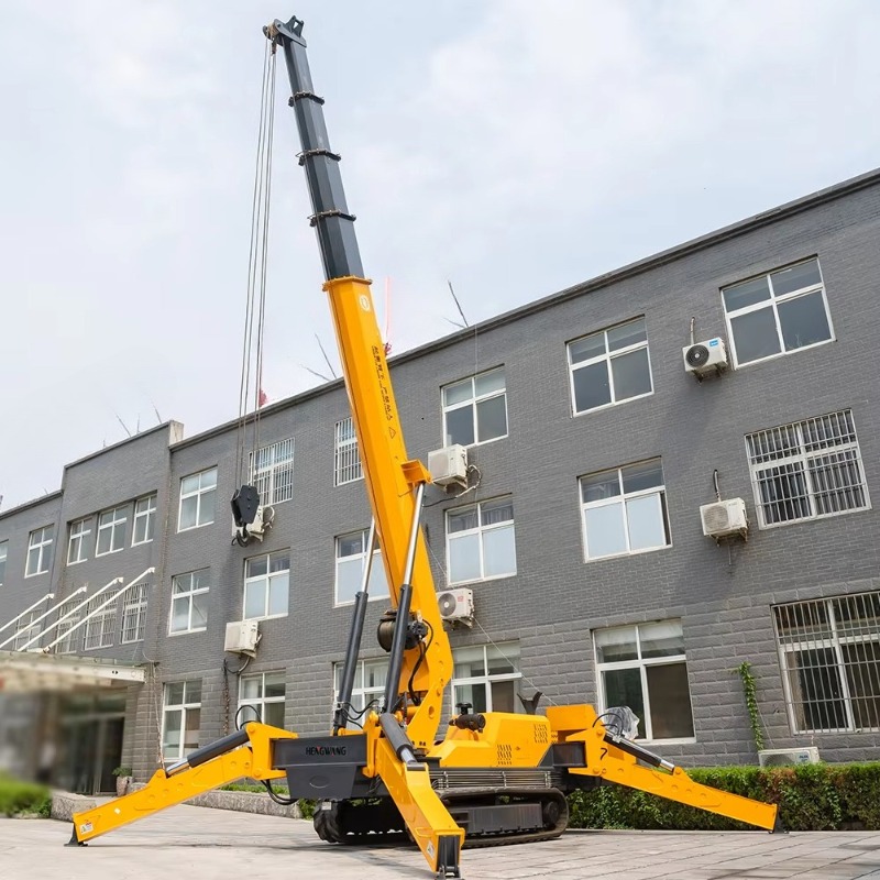 رافعة عنكبوتية صغيرة كهربائية  - مراجعة Heavy Equipment Crane وسعره