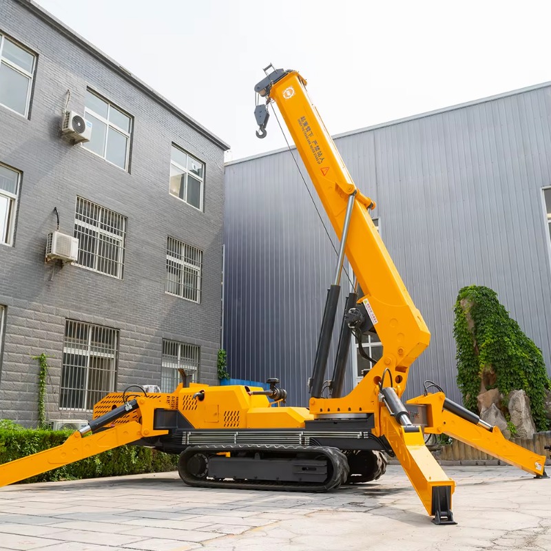 رافعة عنكبوتية صغيرة كهربائية  - مراجعة Heavy Equipment Crane وسعره