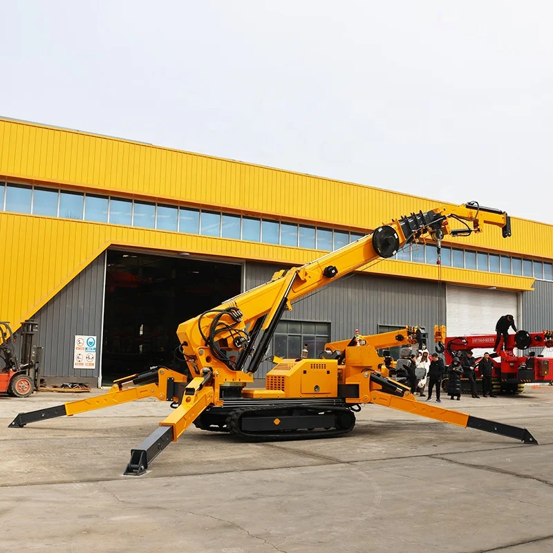 رافعة عنكبوتية صغيرة متنقلة بح - مراجعة Heavy Equipment Crane وسعره