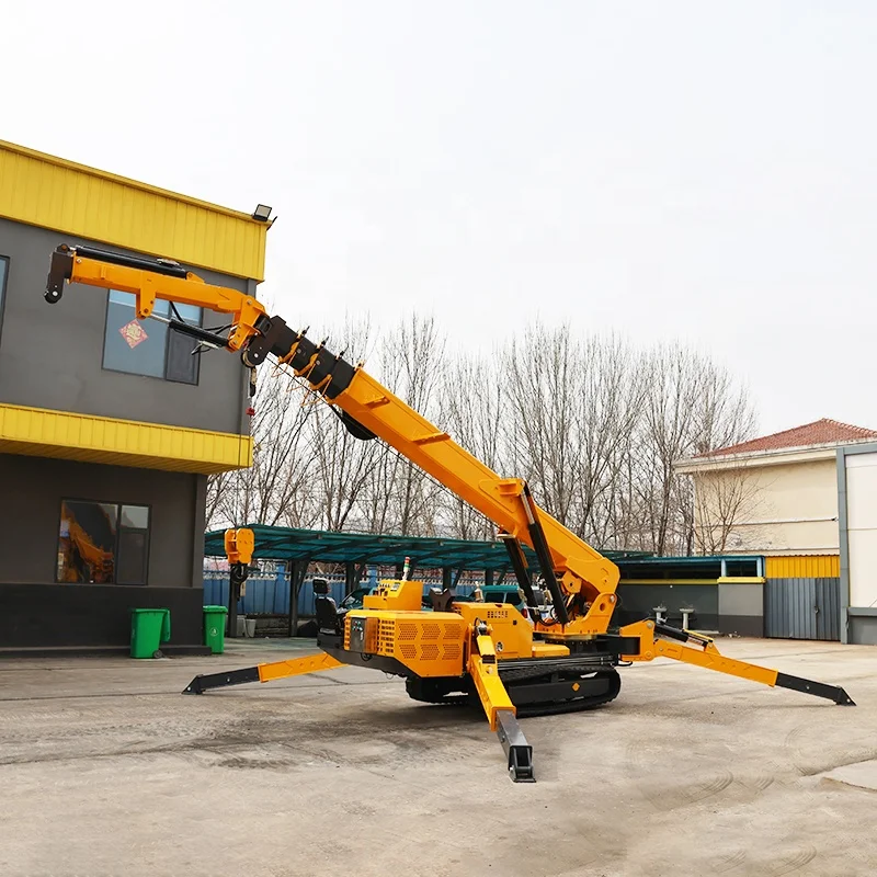 رافعة عنكبوتية صغيرة متنقلة بح - مراجعة Heavy Equipment Crane وسعره