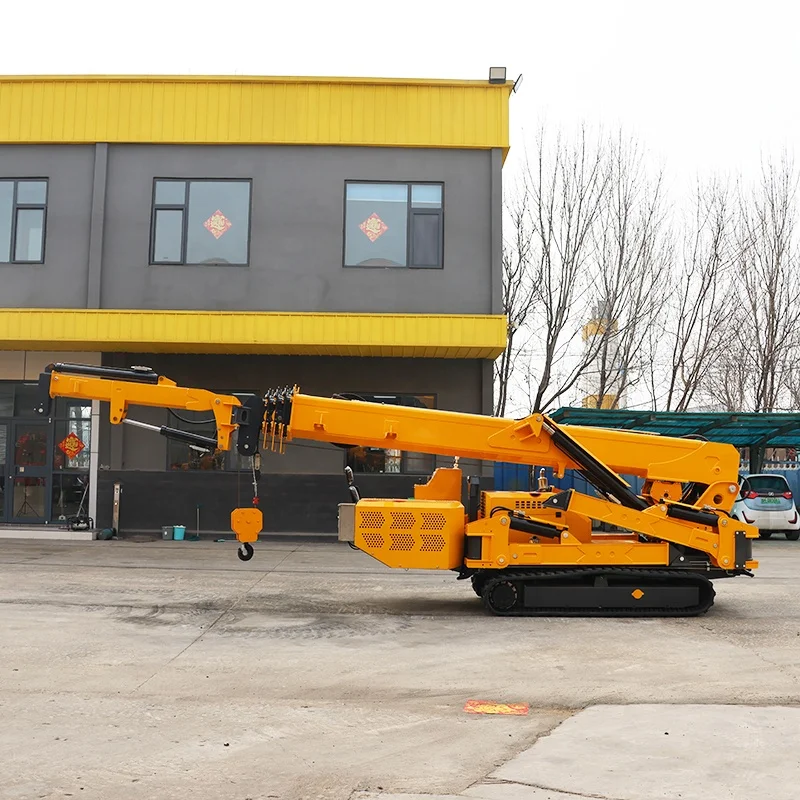 رافعة عنكبوتية صغيرة متنقلة بح - مراجعة Heavy Equipment Crane وسعره