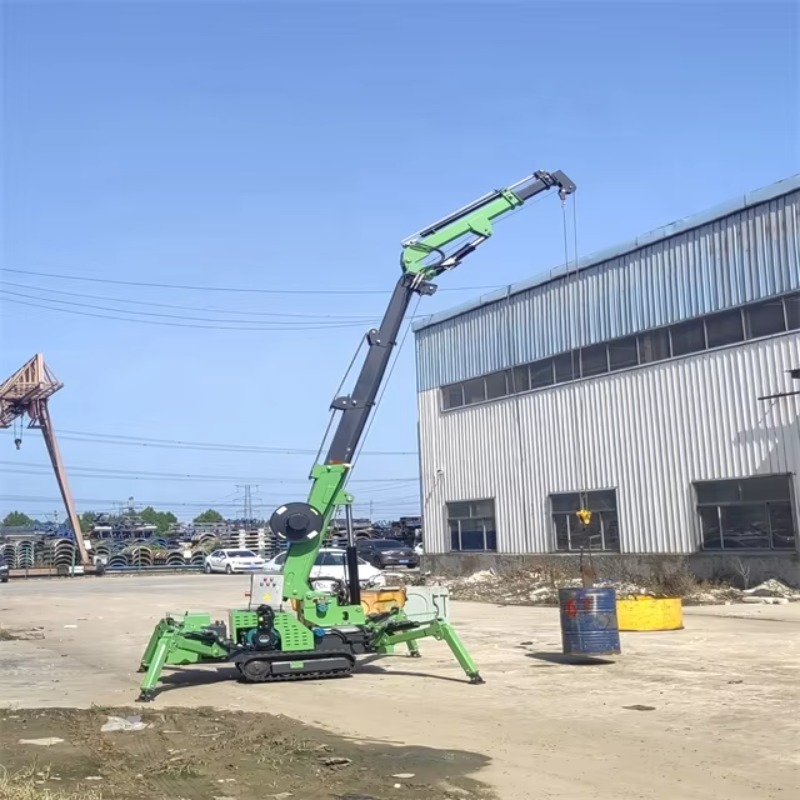 رافعة عنكبوتية صغيرة مدمجة تعم - مراجعة Heavy Equipment Crane وسعره