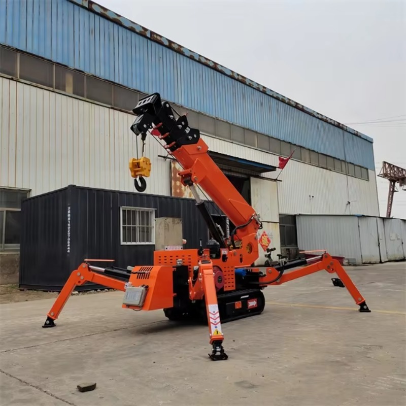 رافعة عنكبوتية صغيرة مدمجة تعم - مراجعة Heavy Equipment Crane وسعره