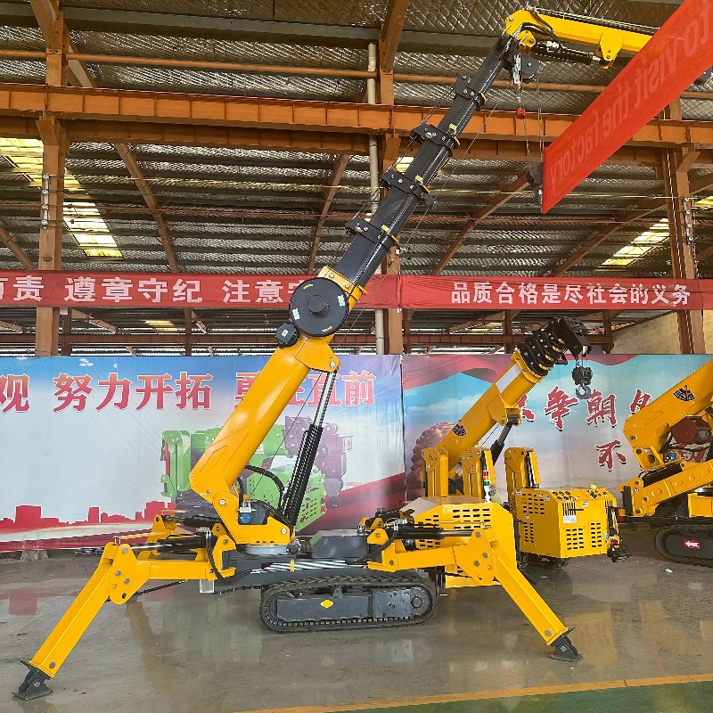 رافعة عنكبوتية صغيرة مدمجة تعم - مراجعة Heavy Equipment Crane وسعره